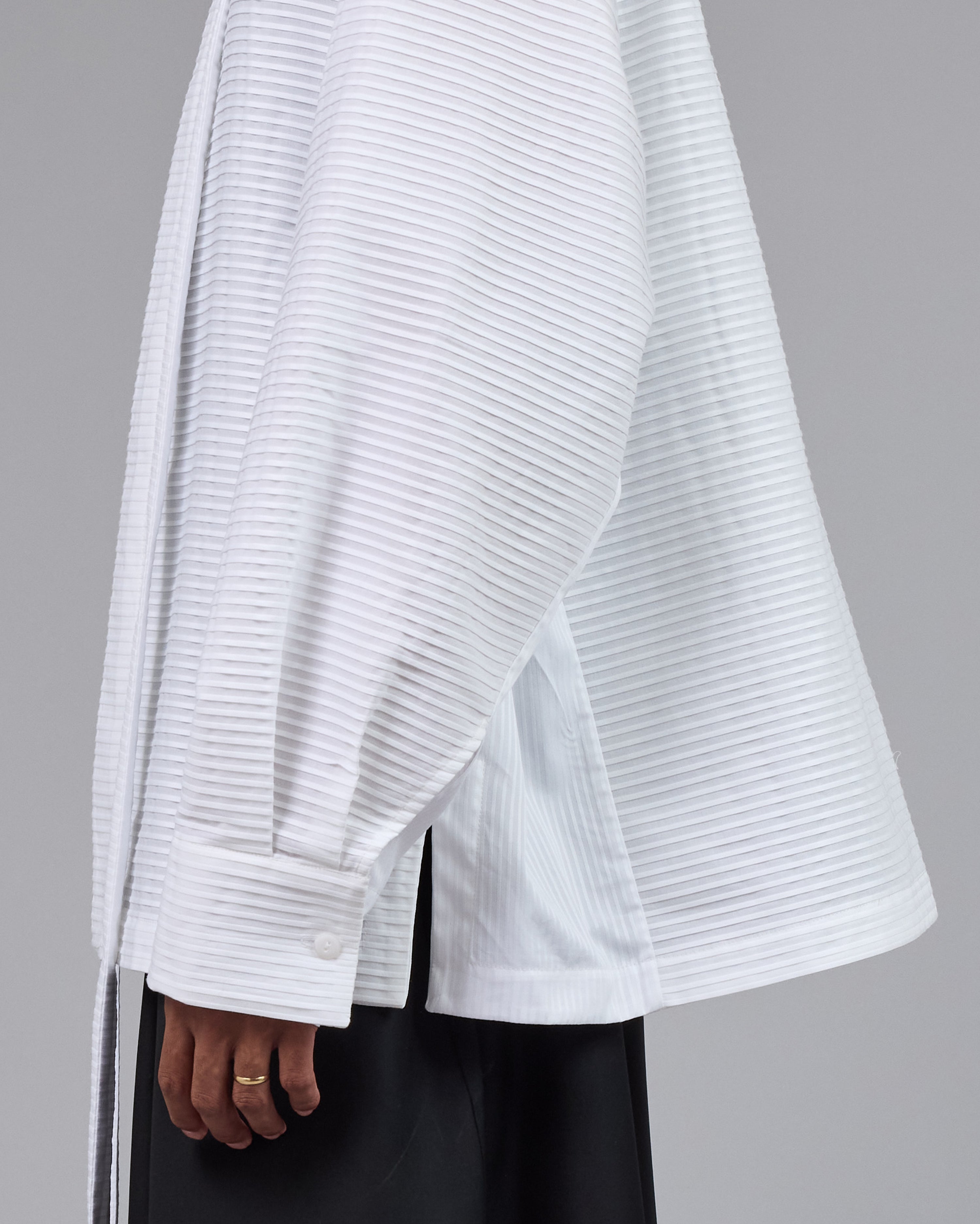BOTTA | White Pleat Stripes