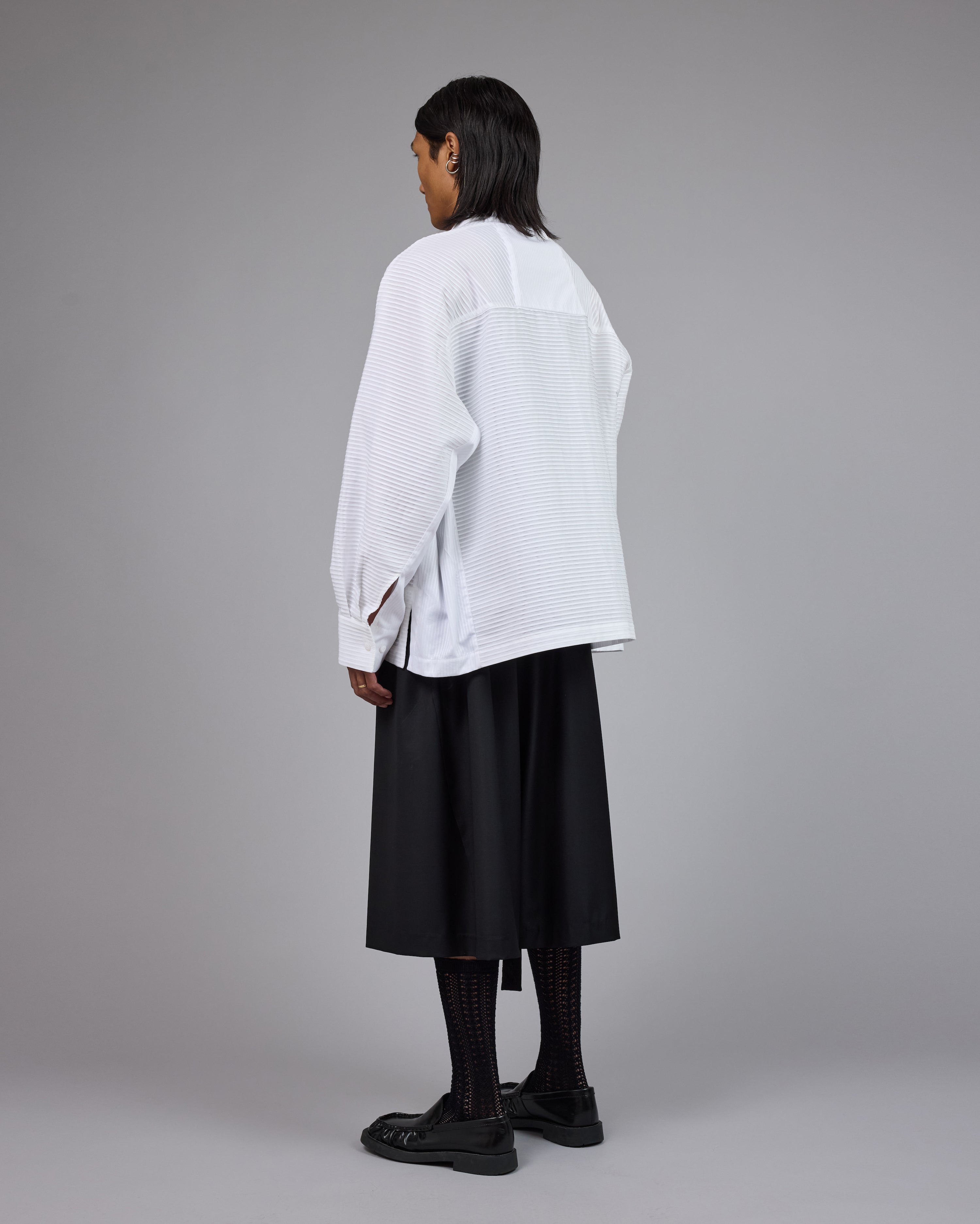BOTTA | White Pleat Stripes