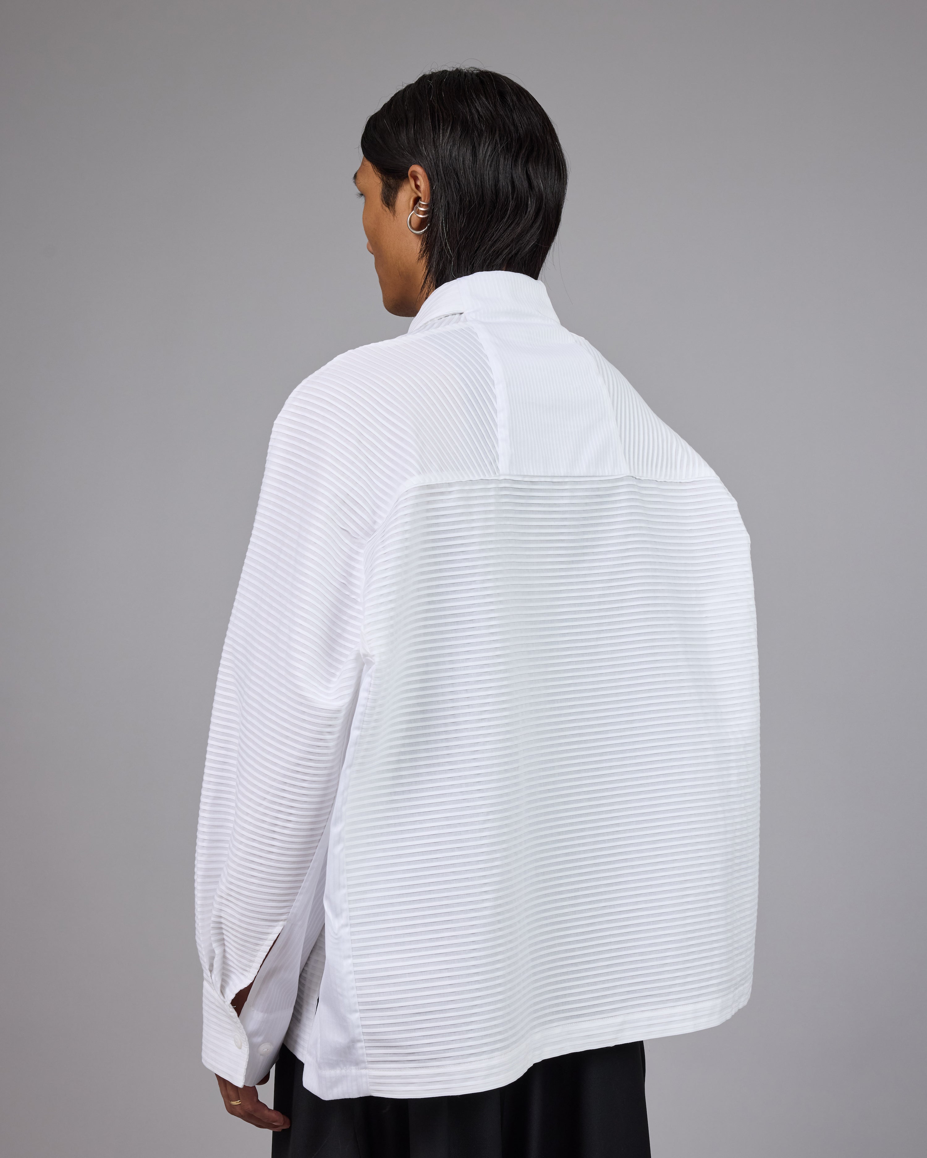 BOTTA | White Pleat Stripes