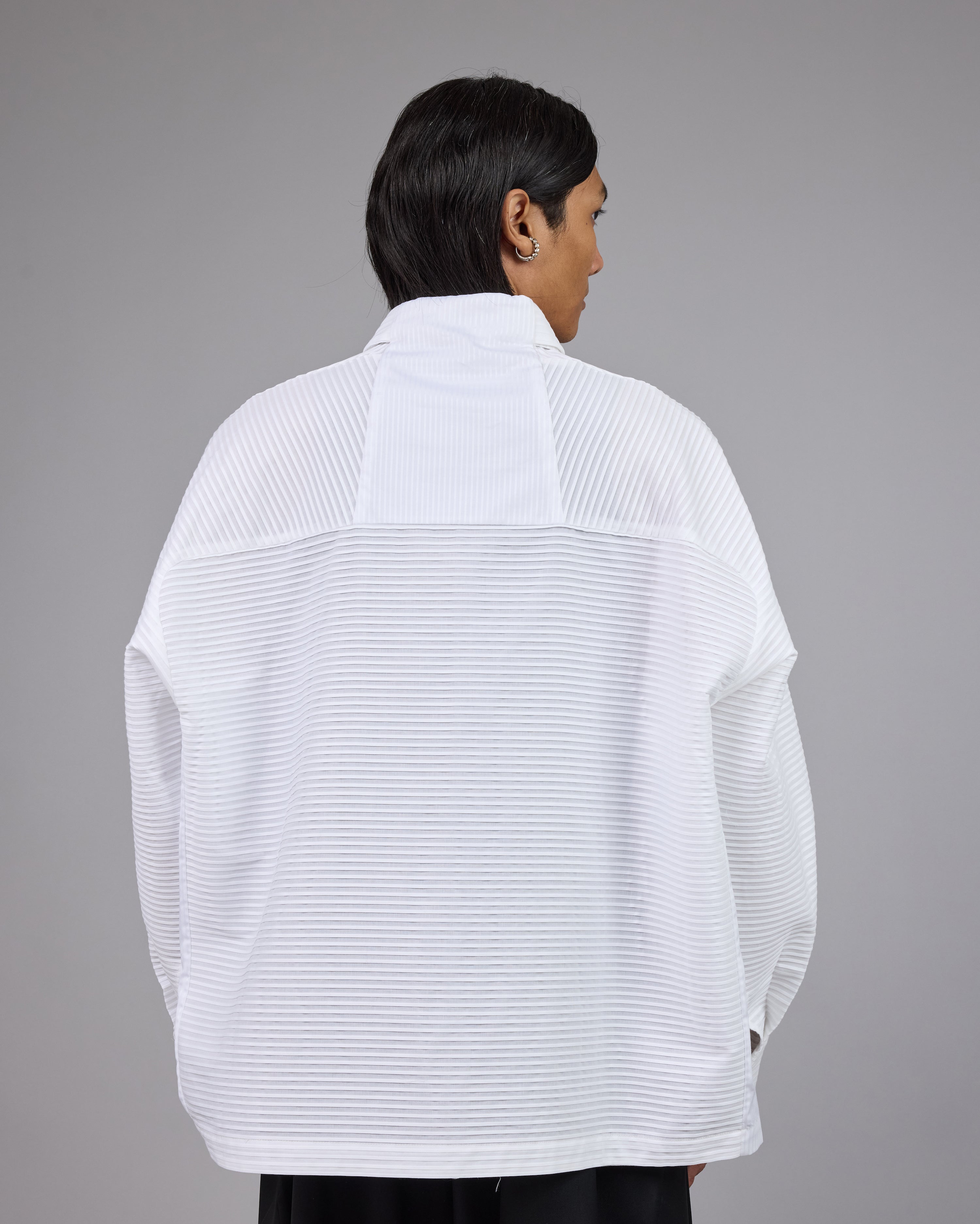 BOTTA | White Pleat Stripes