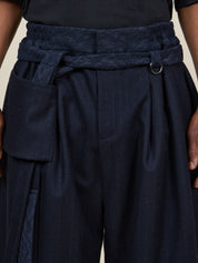KHOLONG | Navy Chalk's Wool