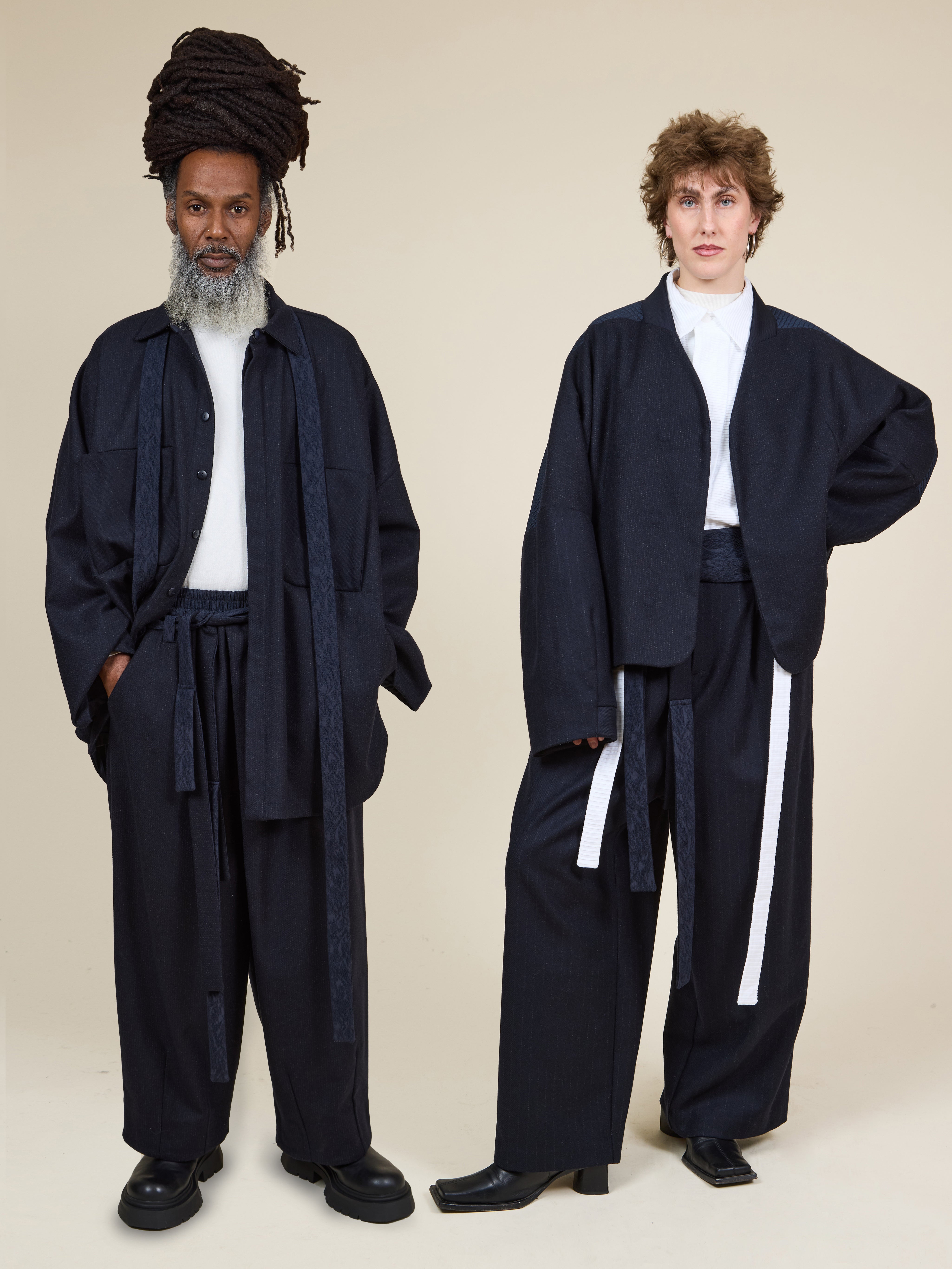 KHOLONG | Navy Chalk's Wool