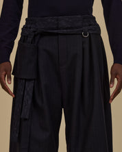 KHOLONG | Navy Chalk's Wool