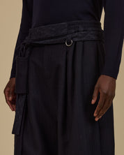 KHOLONG | Navy Chalk's Wool