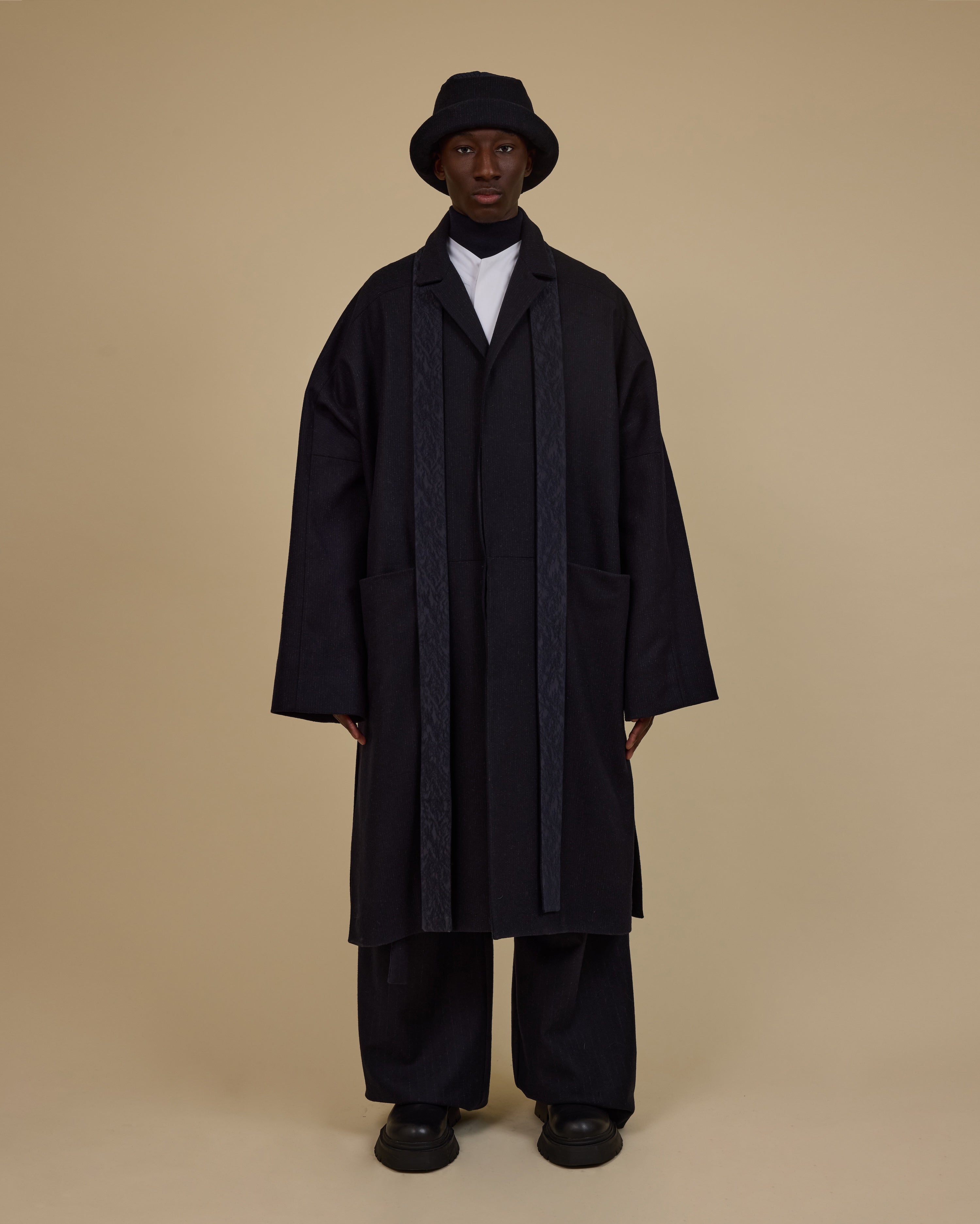 KHOLONG | Navy Chalk's Wool
