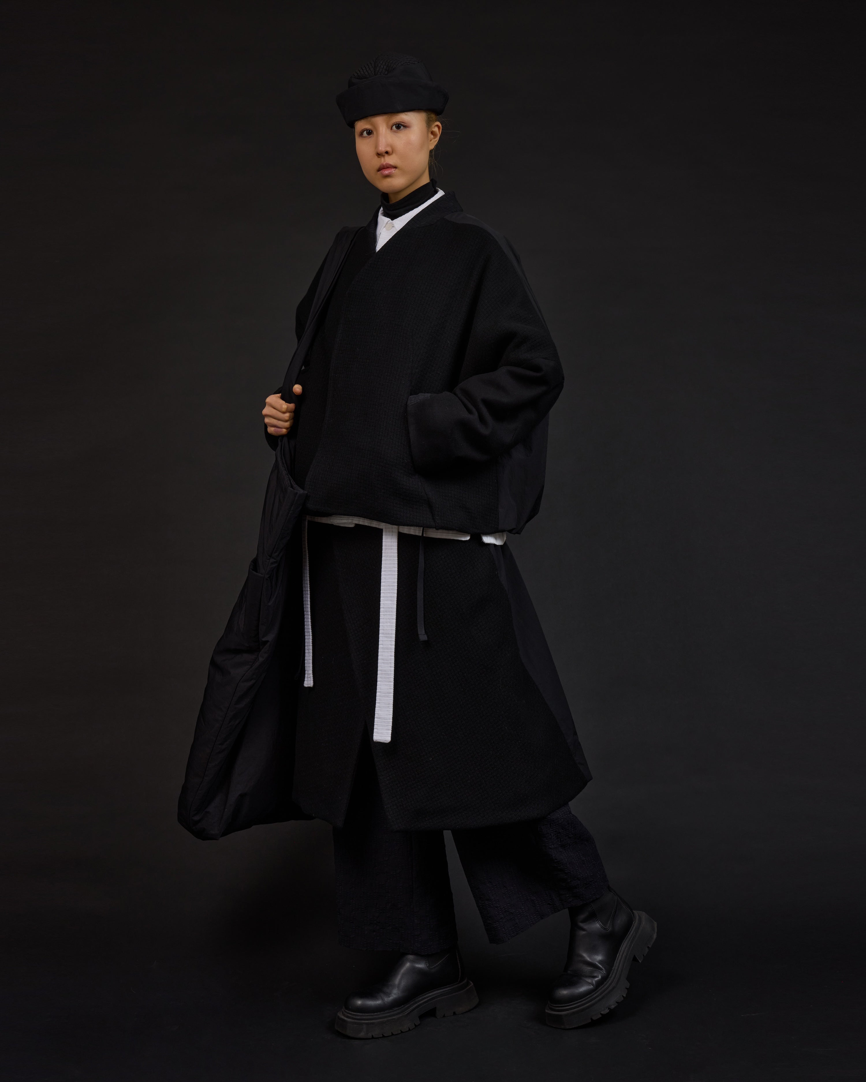 SKOVER  |  Black Plaitwool